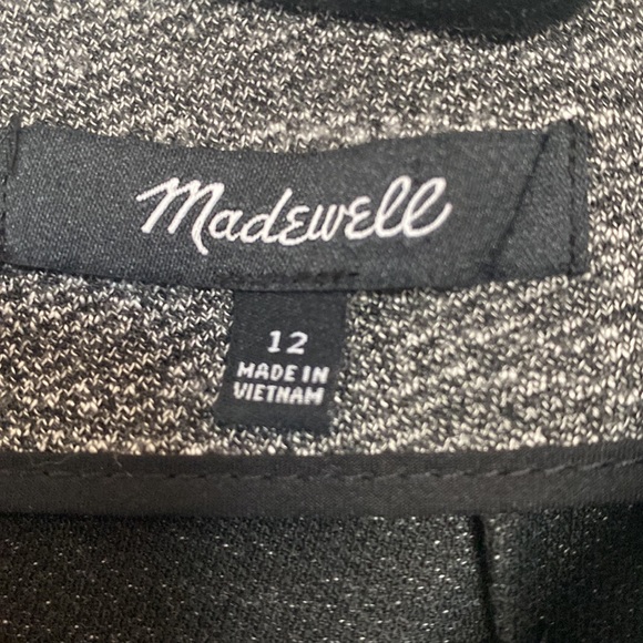 MADEWELL Bridgewalk Long Sleeve V-Neck Dress Gray Sz 12 Style F9143 - Picture 3 of 8